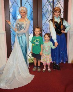 Elsa, CJ, Miss E & Anna