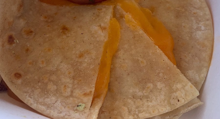 gluten-free quesadilla triangles