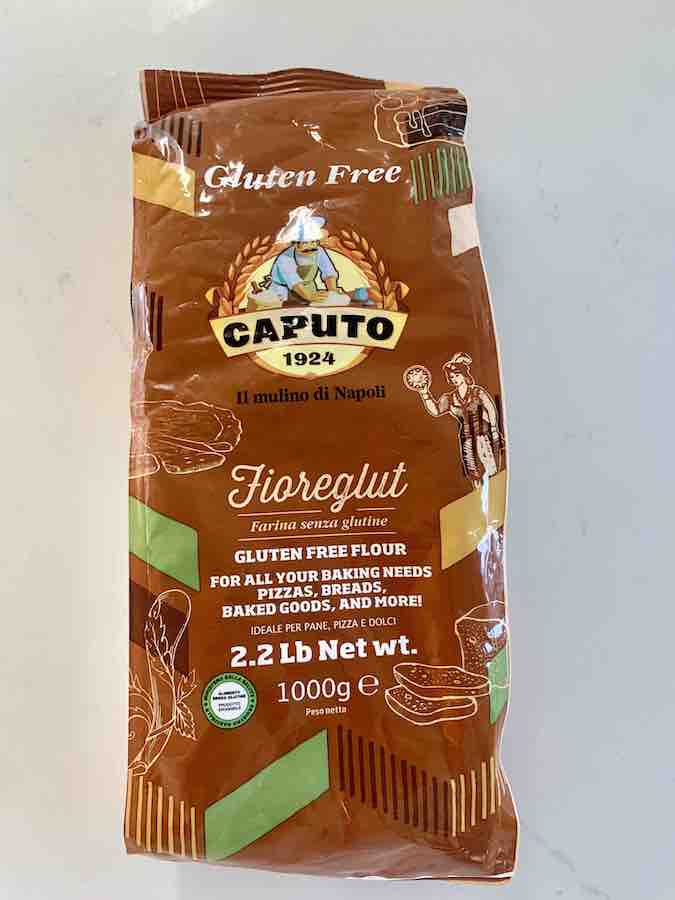 brown package of Caputo Fioreglut gluten-free flour