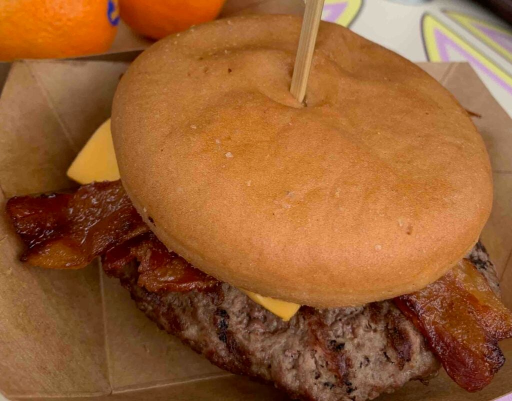 gluten-free bacon cheeseburger