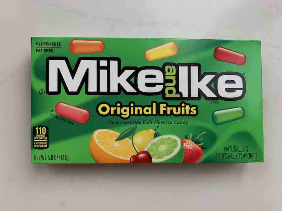 a package of Mike & Ike candy