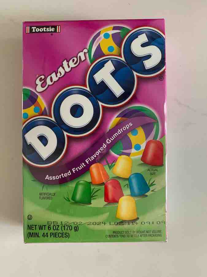 a package of Easter DOTS candies