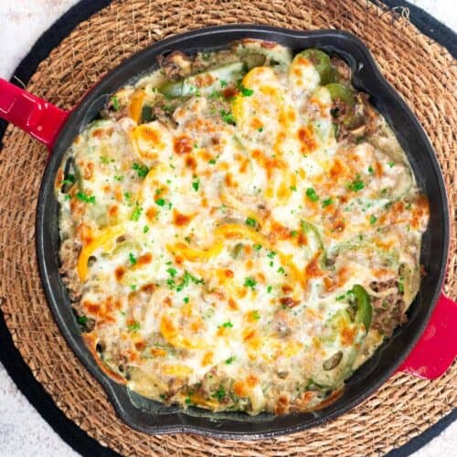 gluten-free Philly-Cheesesteak-Casserole