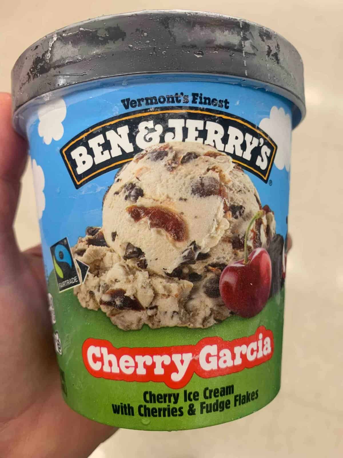 pint of Ben & Jerry's Cherry Garcia Ice Cream