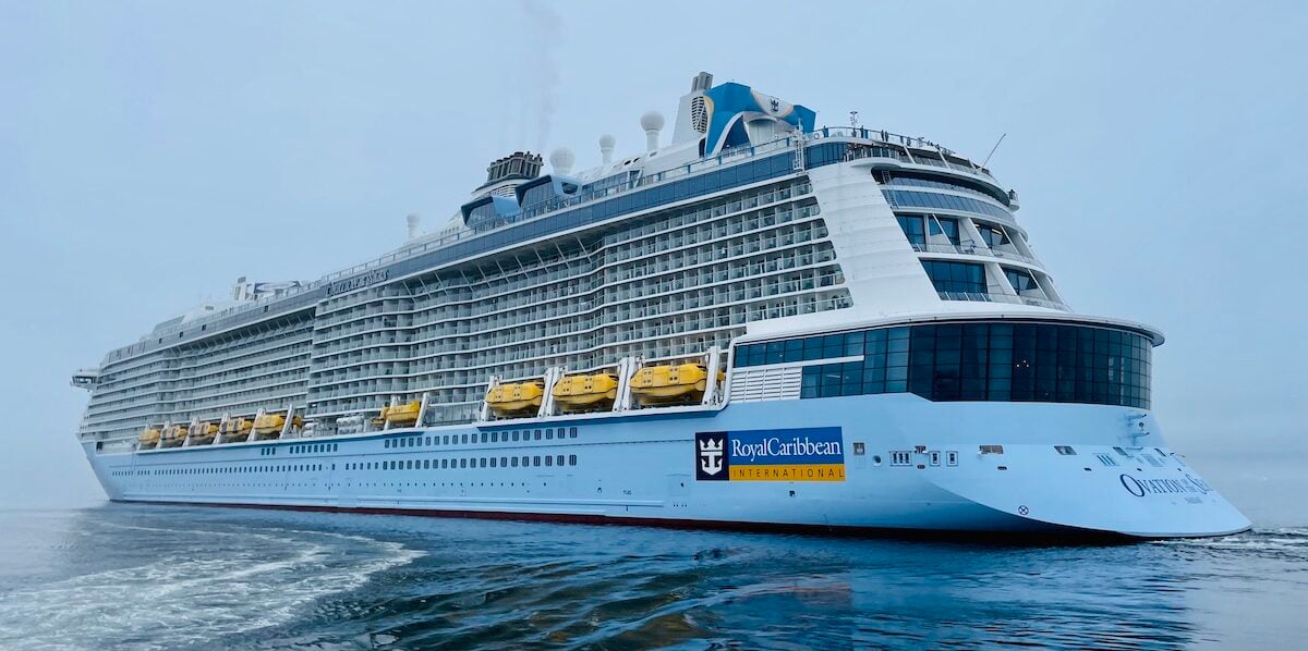 Royal Caribbean ship on the water