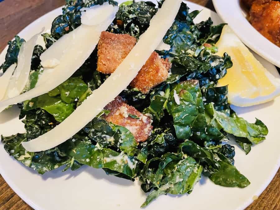 gluten-free Caesar salad