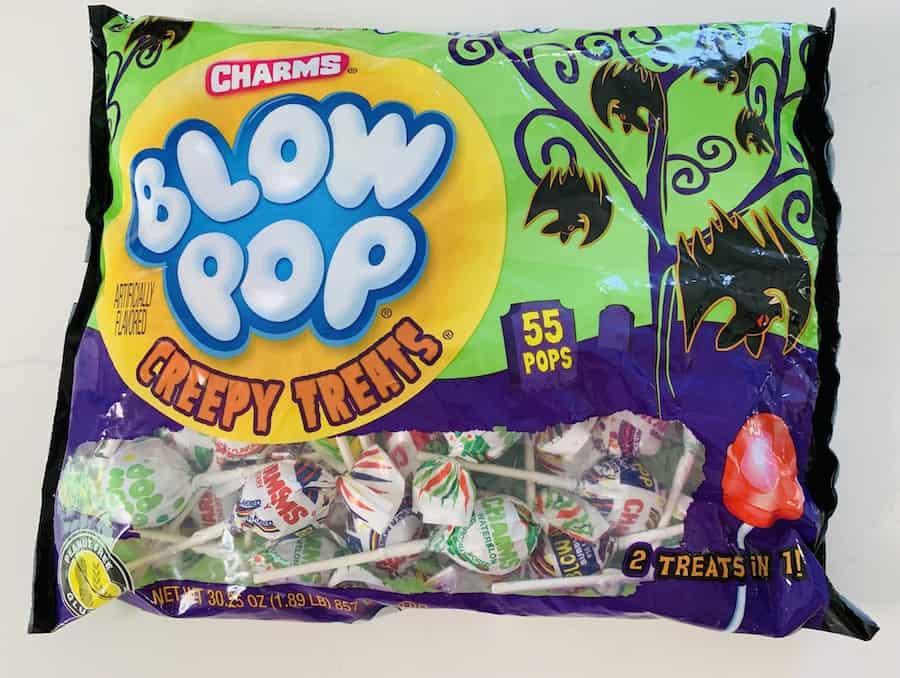 Bag of Halloween Blow Pops.