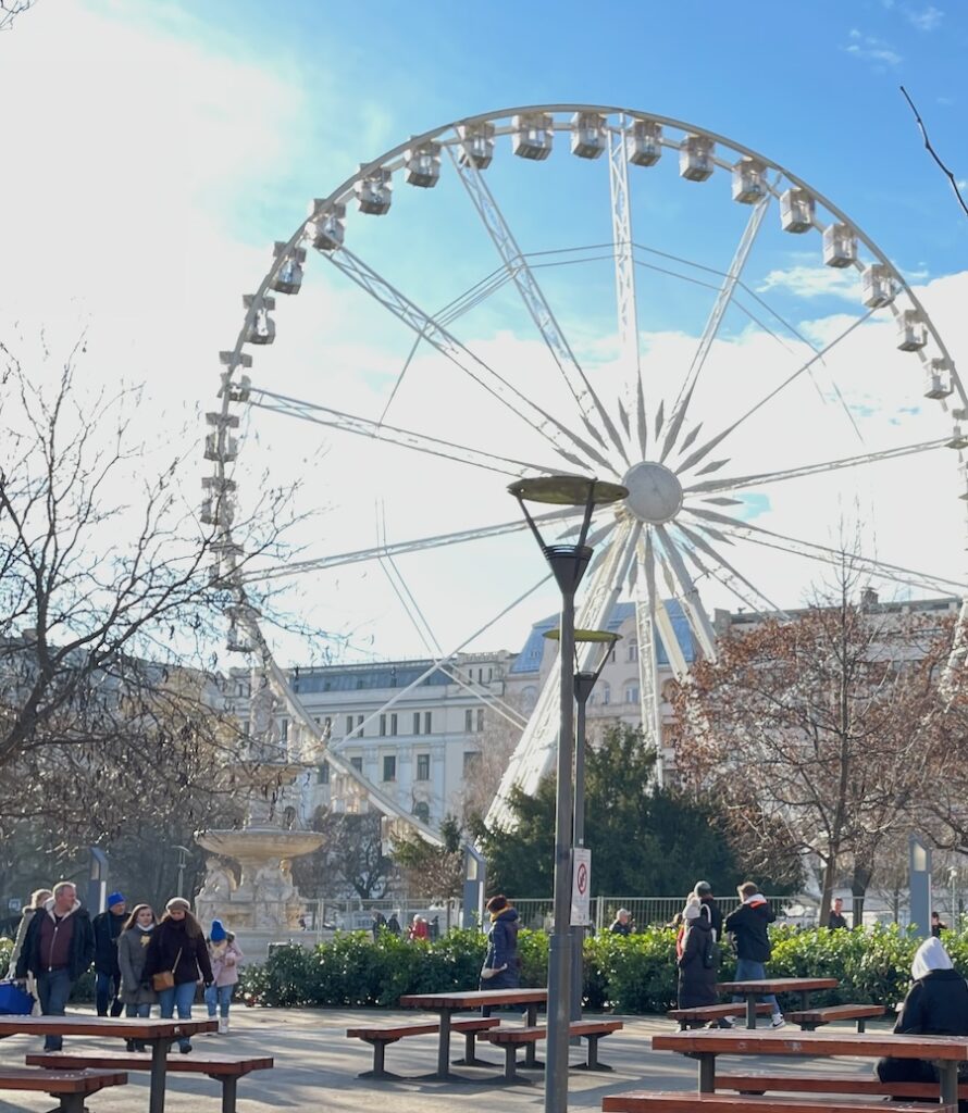 Ferris wheel in Budapest.